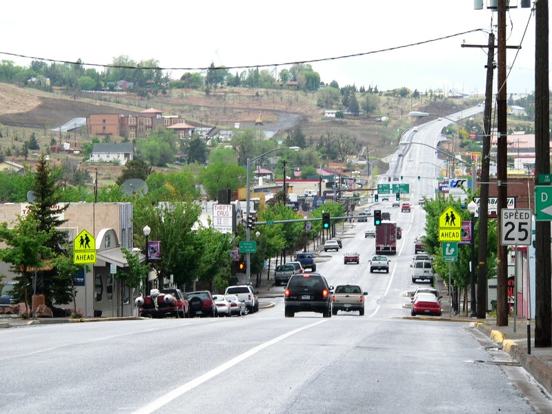 Madras, Oregon is the first stop heading east after crossing the